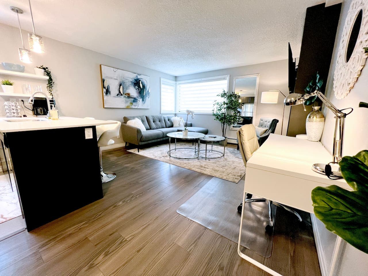 It's open and spacious, while still remaining cozy and comfortable.