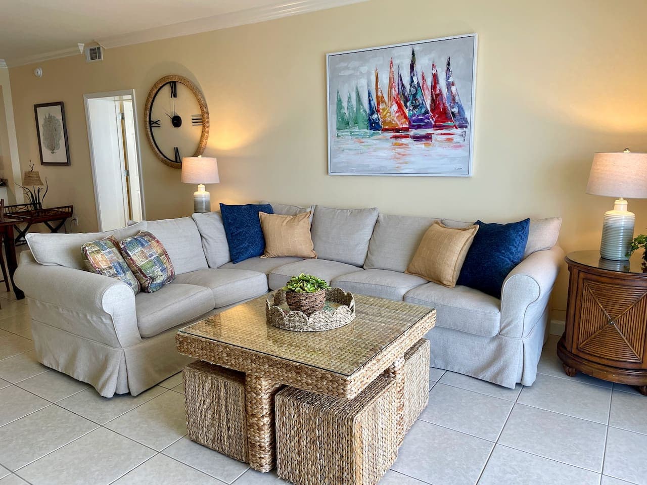 Plenty of room to gather, with a sofa bed ready for extra guests.