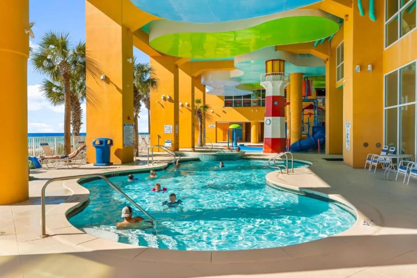 Shared pool for sunny afternoons, refreshing dips, and easy relaxation off the sand.