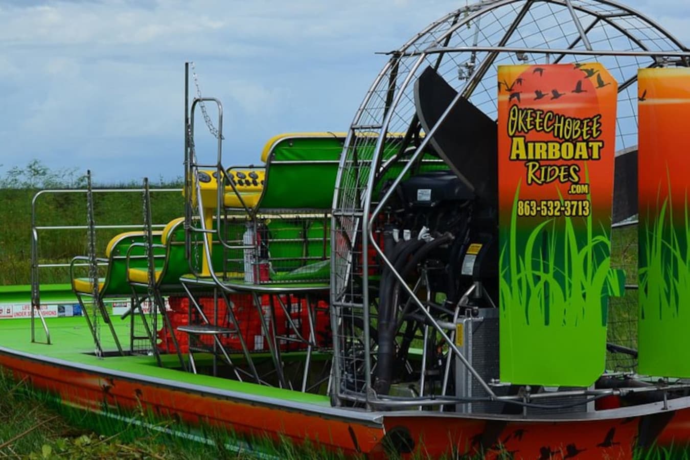 If you like speed and have never been on an airboat then we highly recommend giving it a try.  Okeechobee Airboat rides is only 10 minutes away.