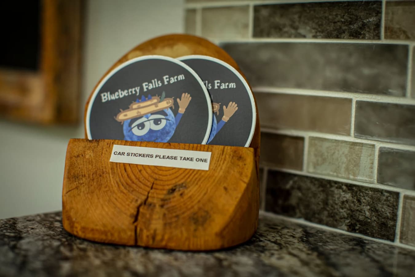 Free souvenir stickers available for guests to take home!
