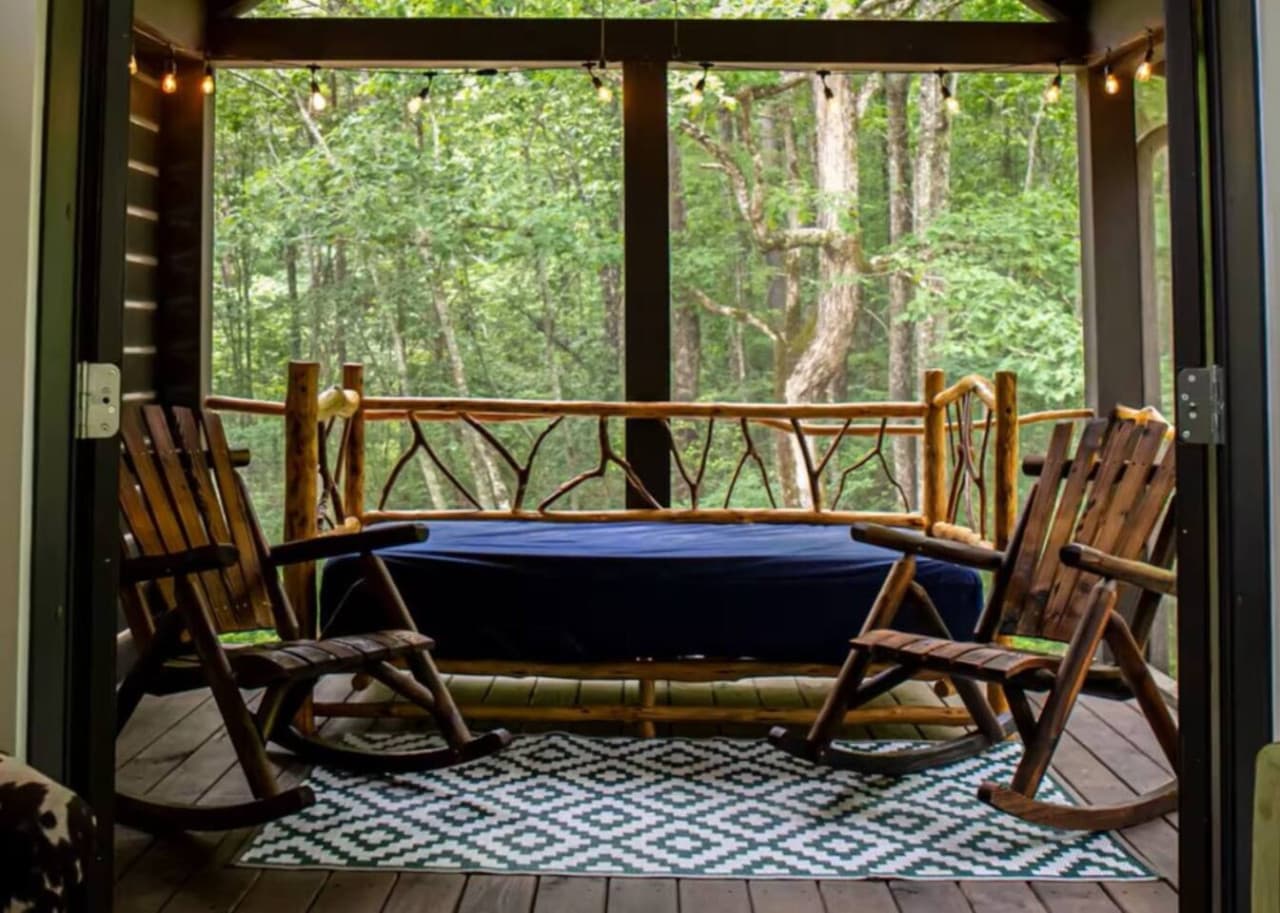 Evenings are perfect for a nap on the porch or even sleep outside for a glamping experience.