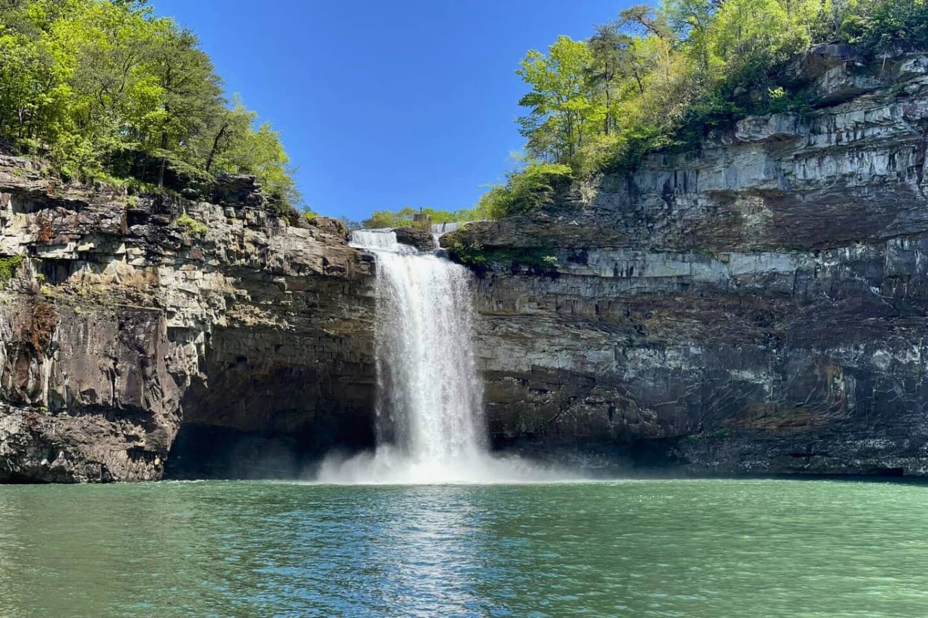 DeSoto Falls – 15 min drive. A breathtaking 104-foot waterfall in DeSoto State Park with scenic trails and picnic spots. Hike the Pink Trail to the base or take a refreshing swim beneath the falls for an unforgettable experience.