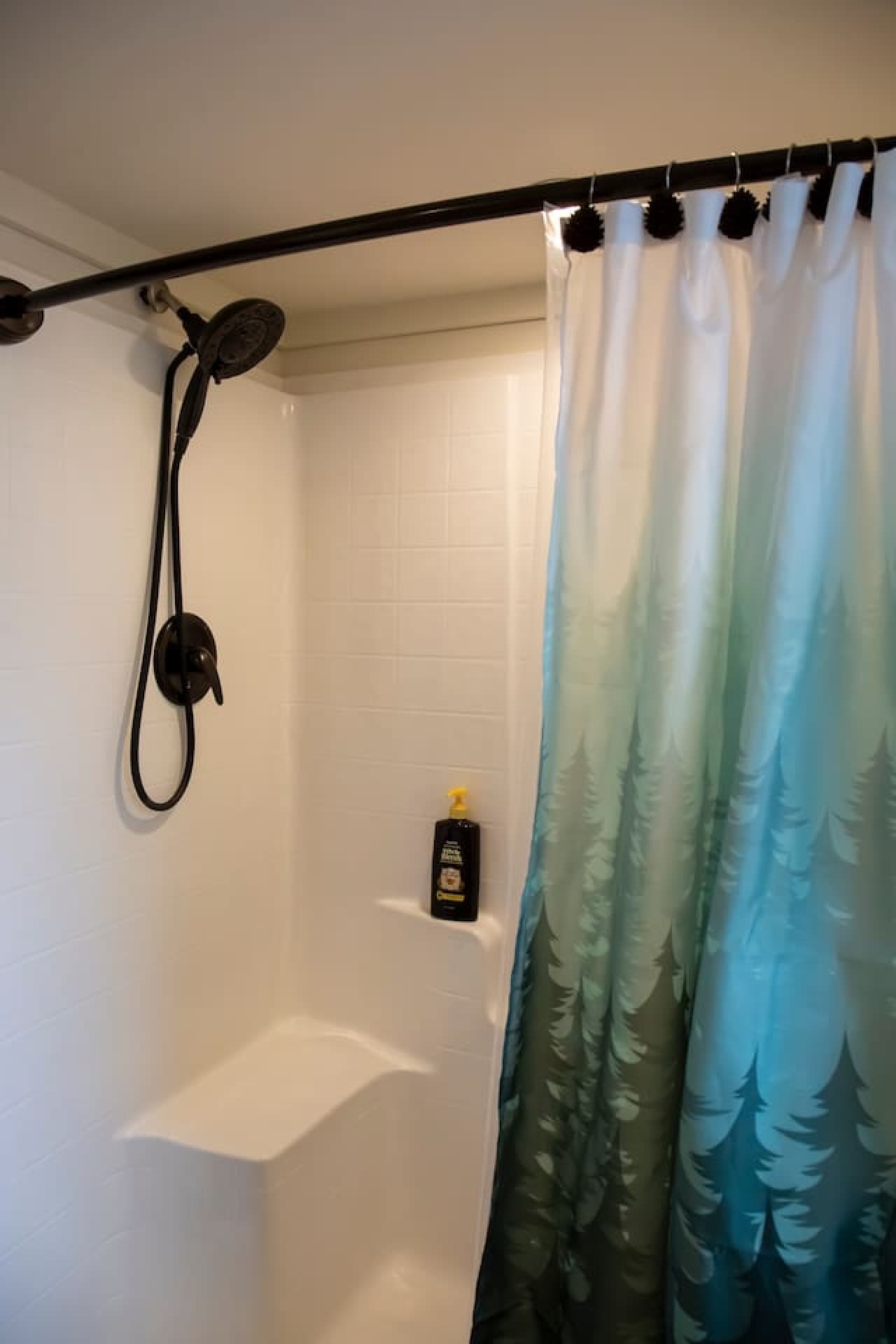 Wash away your worries (and trail dust) in this shower that’s seen more relaxation than a day spa.