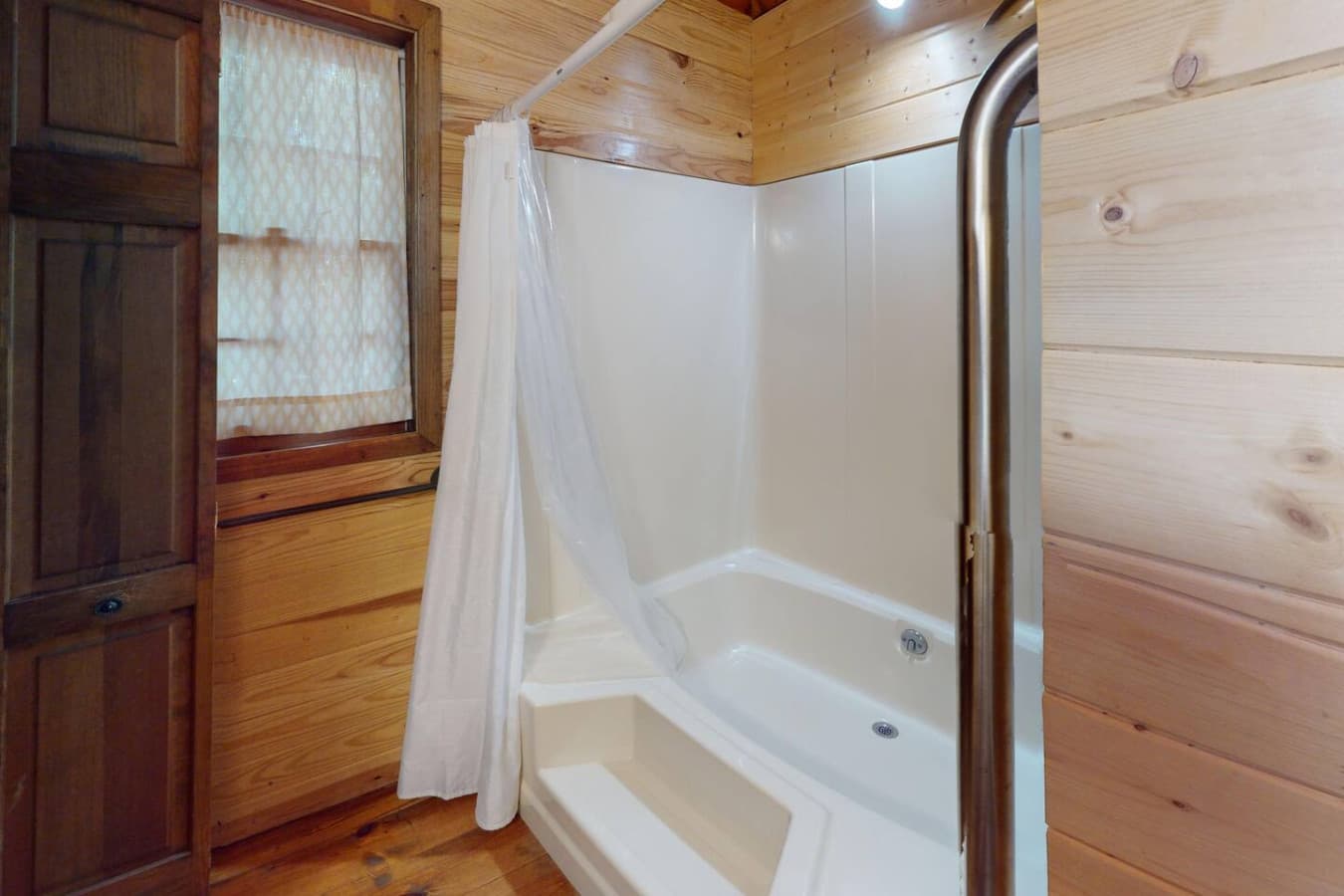 Rustic yet modern—perfect for relaxing after a day outdoors.