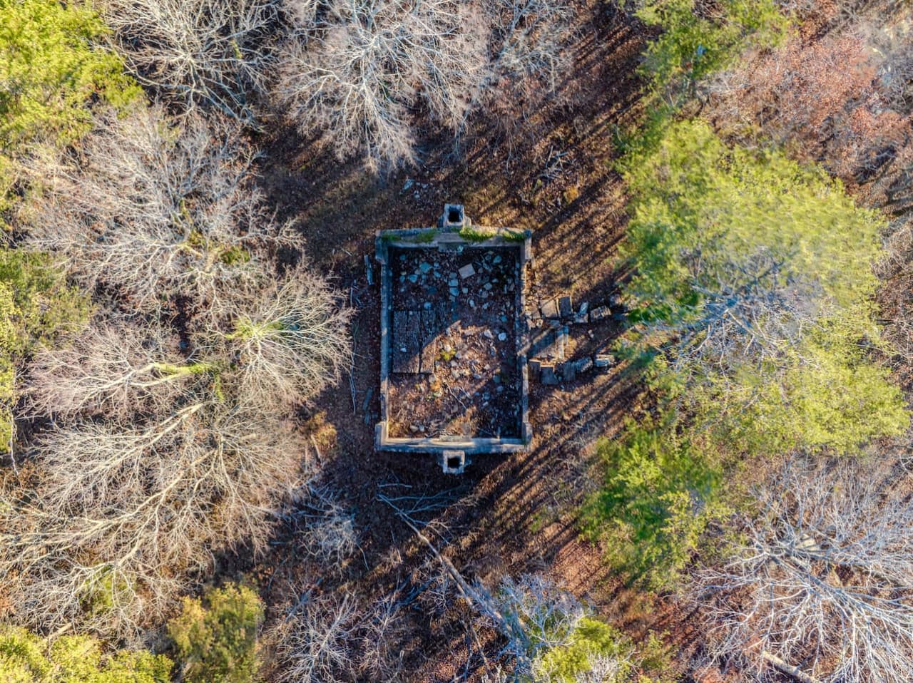 Old School House ruins just a few minutes away.