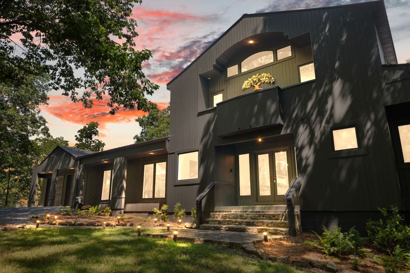 Your private mountain getaway begins here, surrounded by trees and quiet skies.
