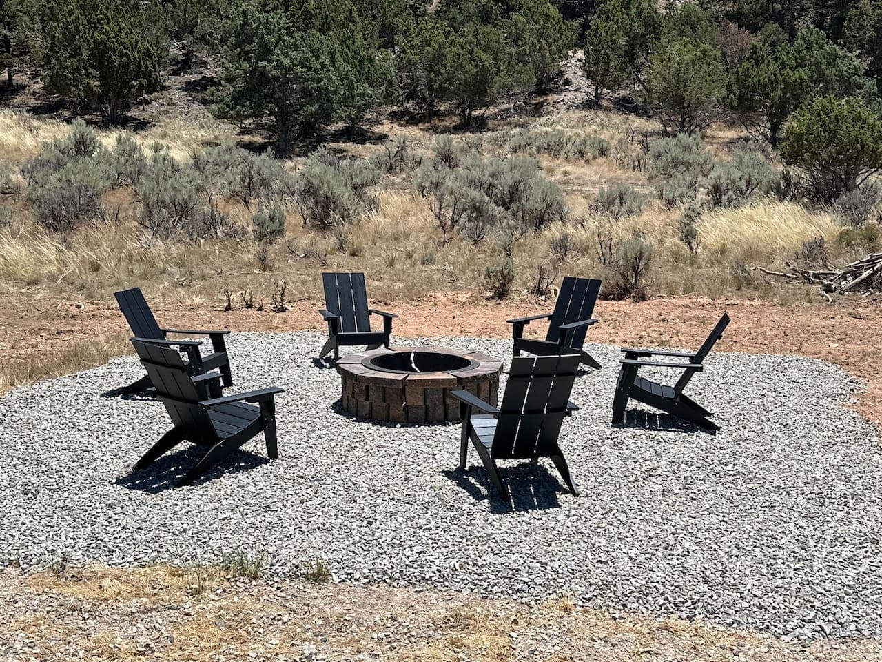 Our outdoor firepit is the perfect spot for stargazing and deep conversations!