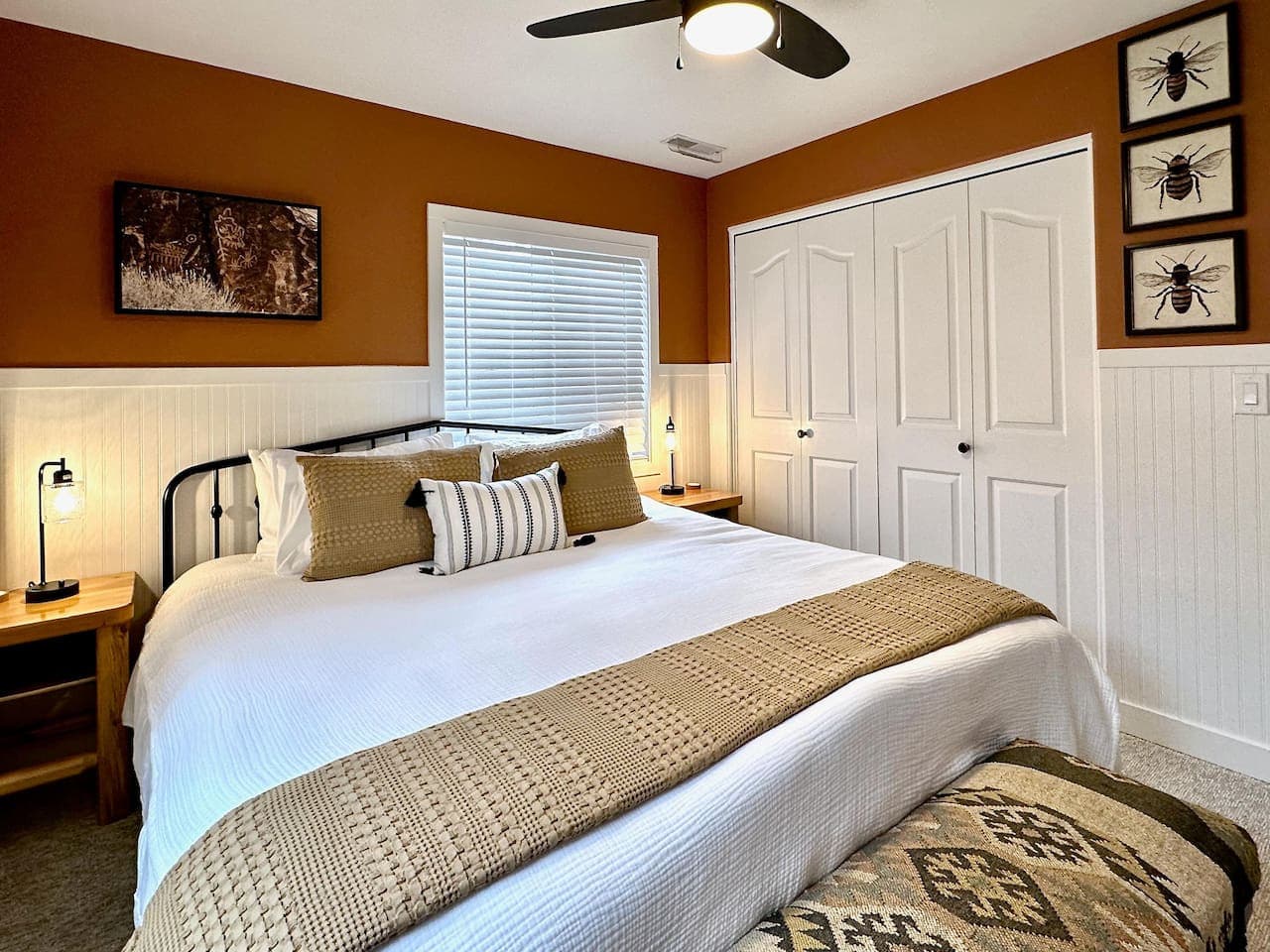 Your kingdom of relaxation, featuring a king bed