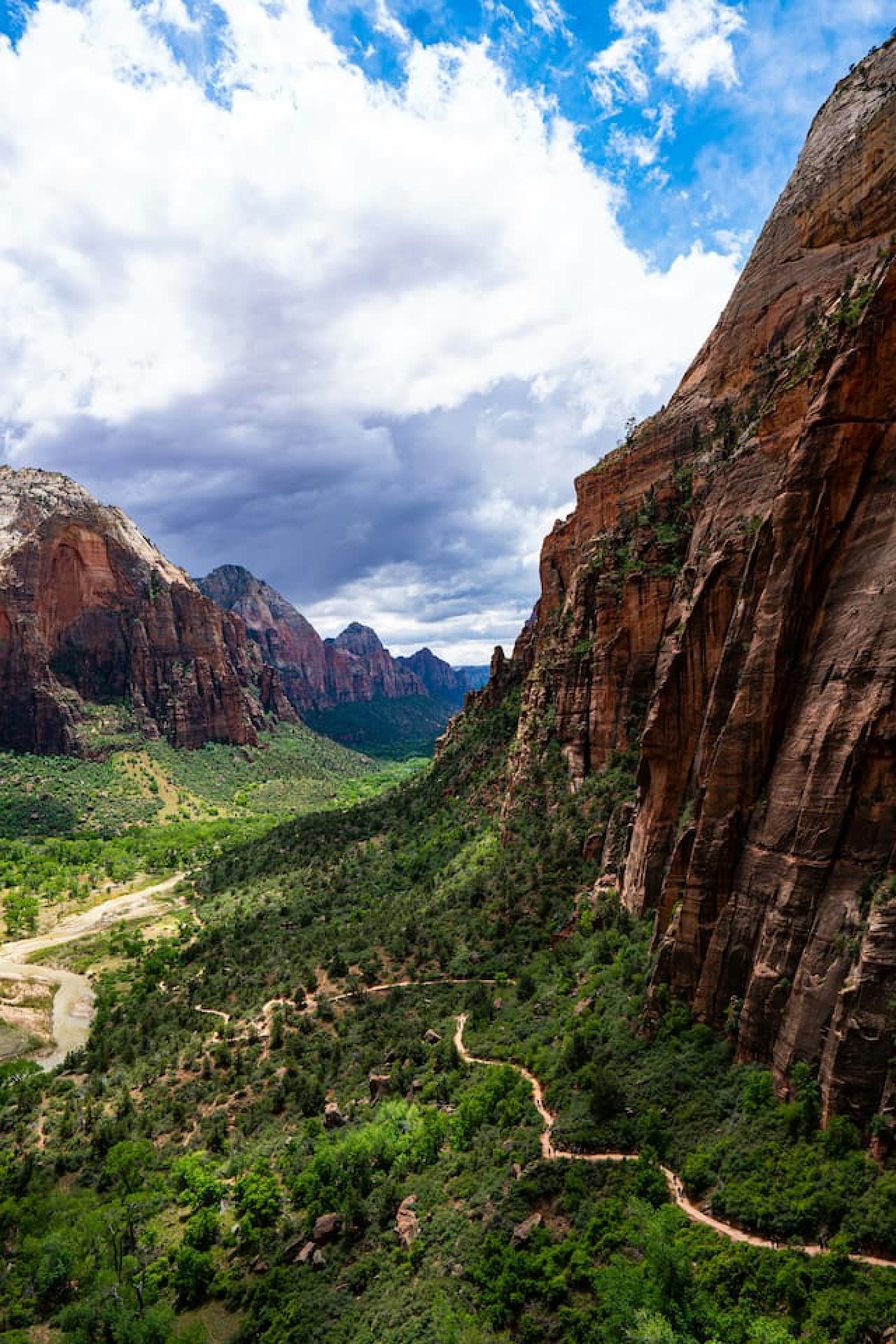 On top of the world: The view from Angel's Landing provides a breathtaking panorama of Zion's rugged landscape and vibrant valleys
