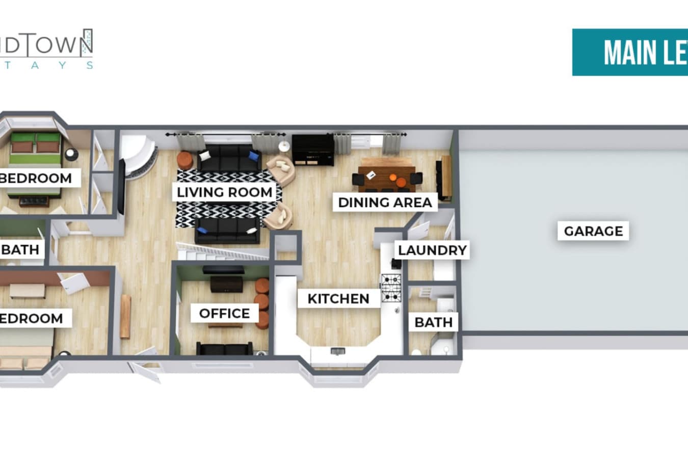 Floor plan of our property so you can visualize the space better!