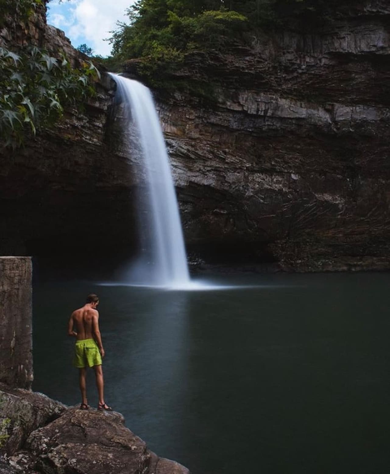 Only 10 minutes away, you can swim under DeSoto Falls. Bring a noodle or a float!