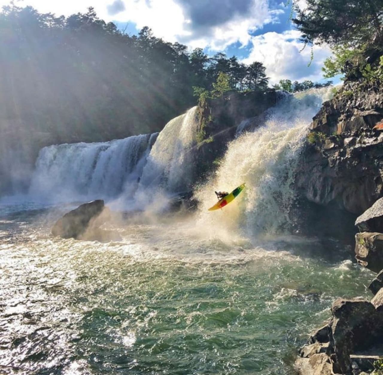 Little  River Canyon, 25-30 minute drive. Beautiful trails along the waterfalls. There is a place called the Hippie Hole here that you can swim and hangout all day.