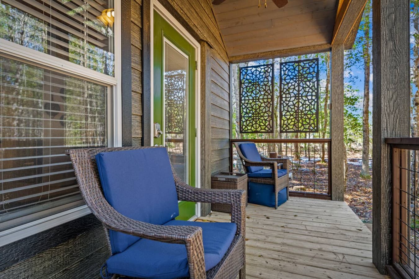 Stretch out on the large sectional, grill dinner, and enjoy peaceful evenings under the mountain sky.