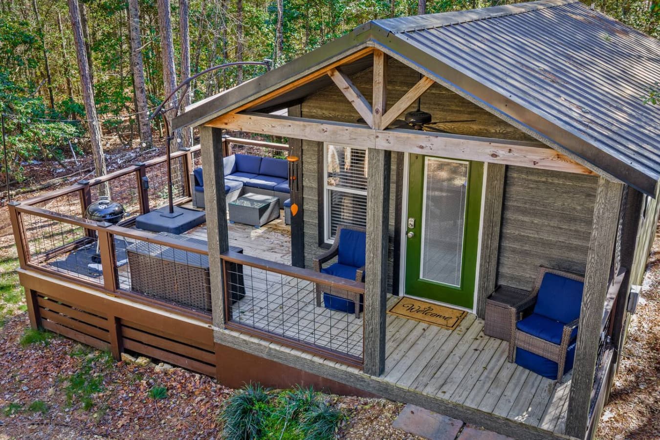Tucked away for privacy, this charming cabin offers the perfect blend of seclusion and comfort.