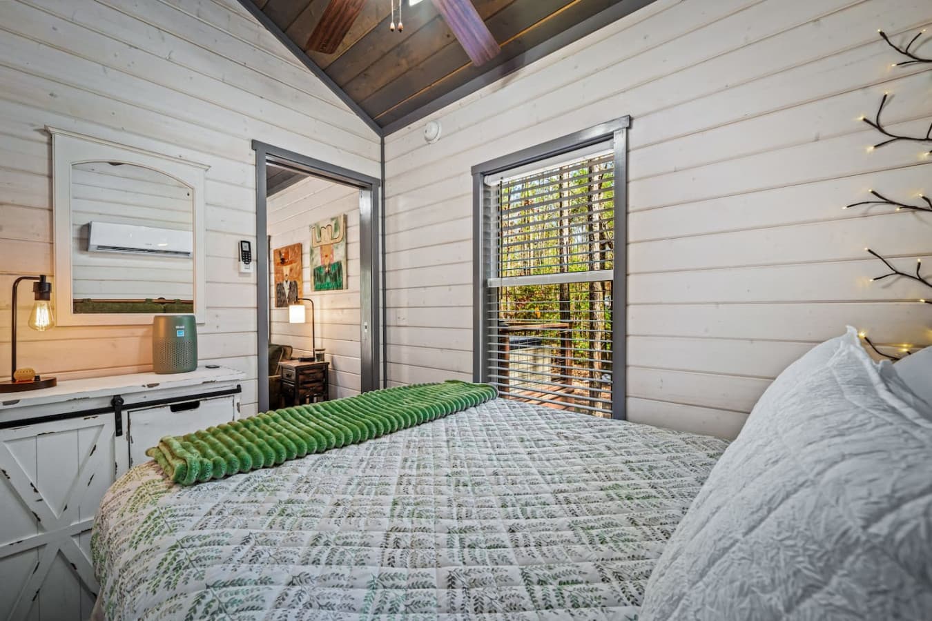 Fair warning—the queen bed and mountain quiet might convince you to sleep in.