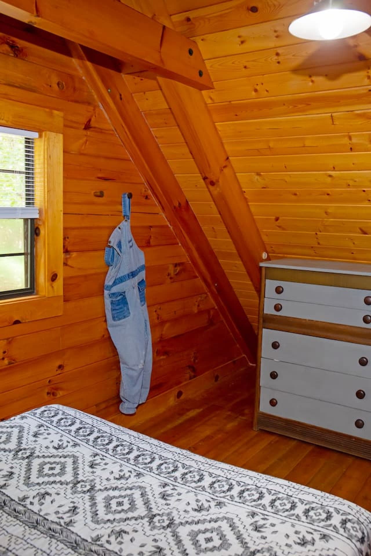 Dresser in bedroom.