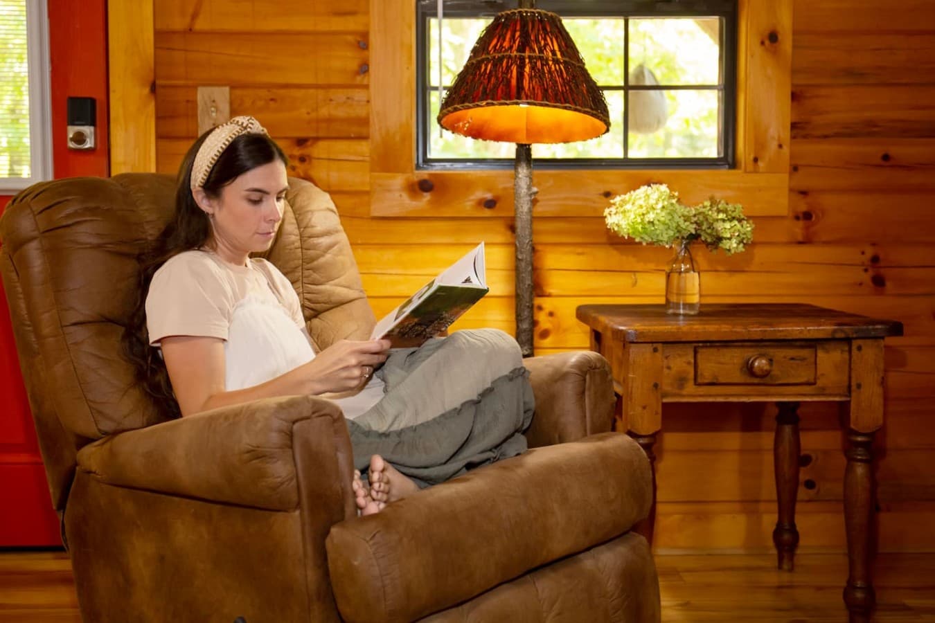 Unwind with a good book, thoughtfully curated by the owners for your reading pleasure.