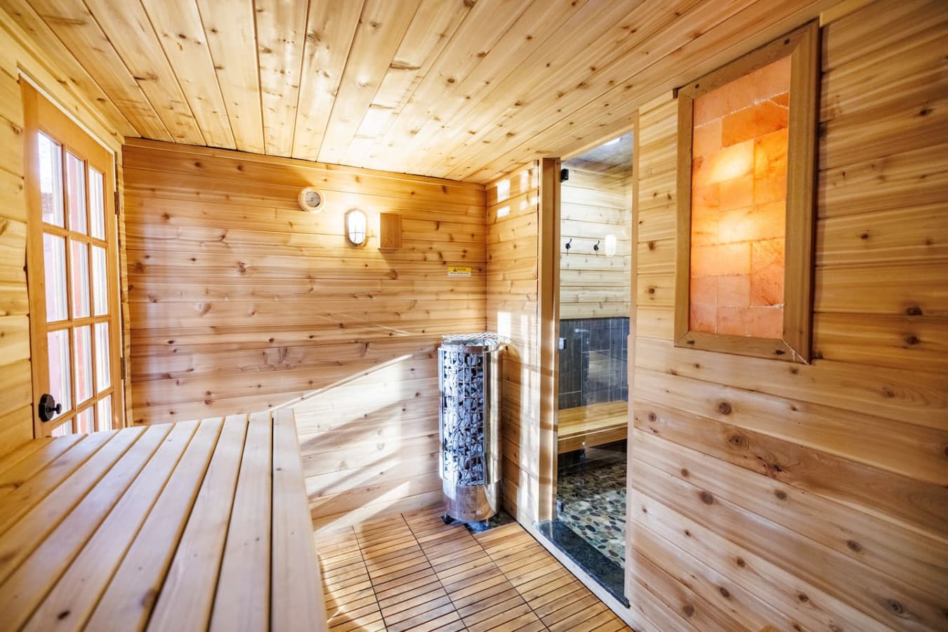 Relax and unwind in your own private sauna, the perfect retreat after a day of adventure.