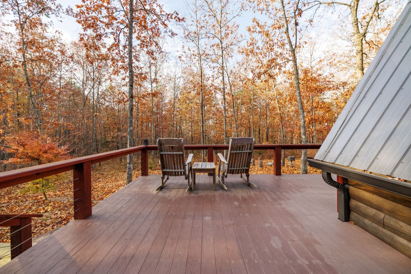 Beautiful wooded views.