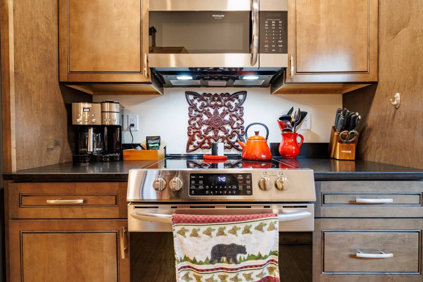 Whether cooking up a feast or a snack, this kitchen is ready for it all.