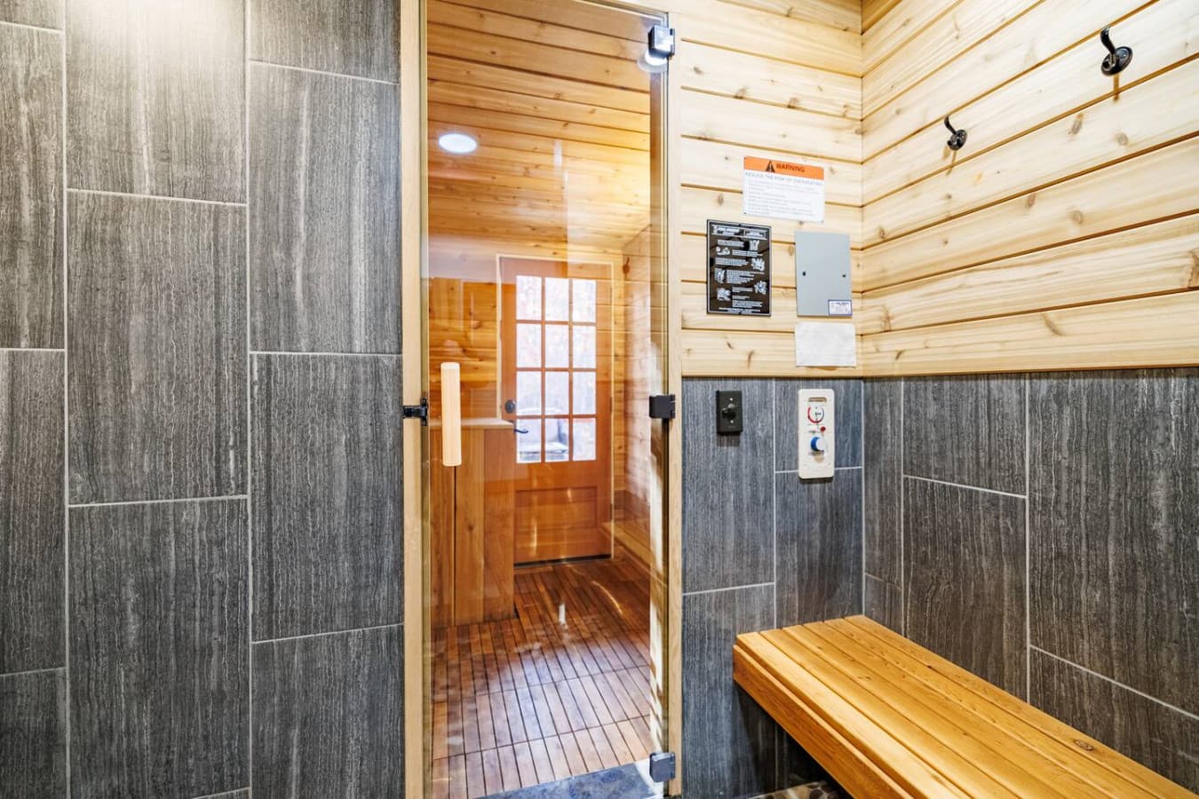 Relax and unwind in your own private sauna, the perfect retreat after a day of adventure.