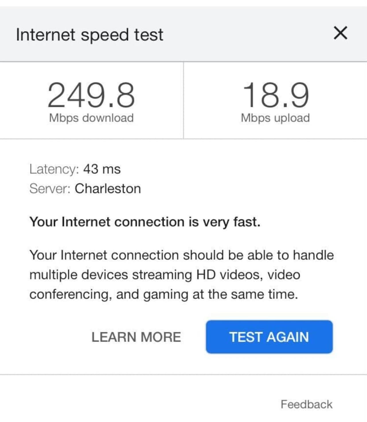 Ultra-fast WIFI for your streaming and productivity needs!
