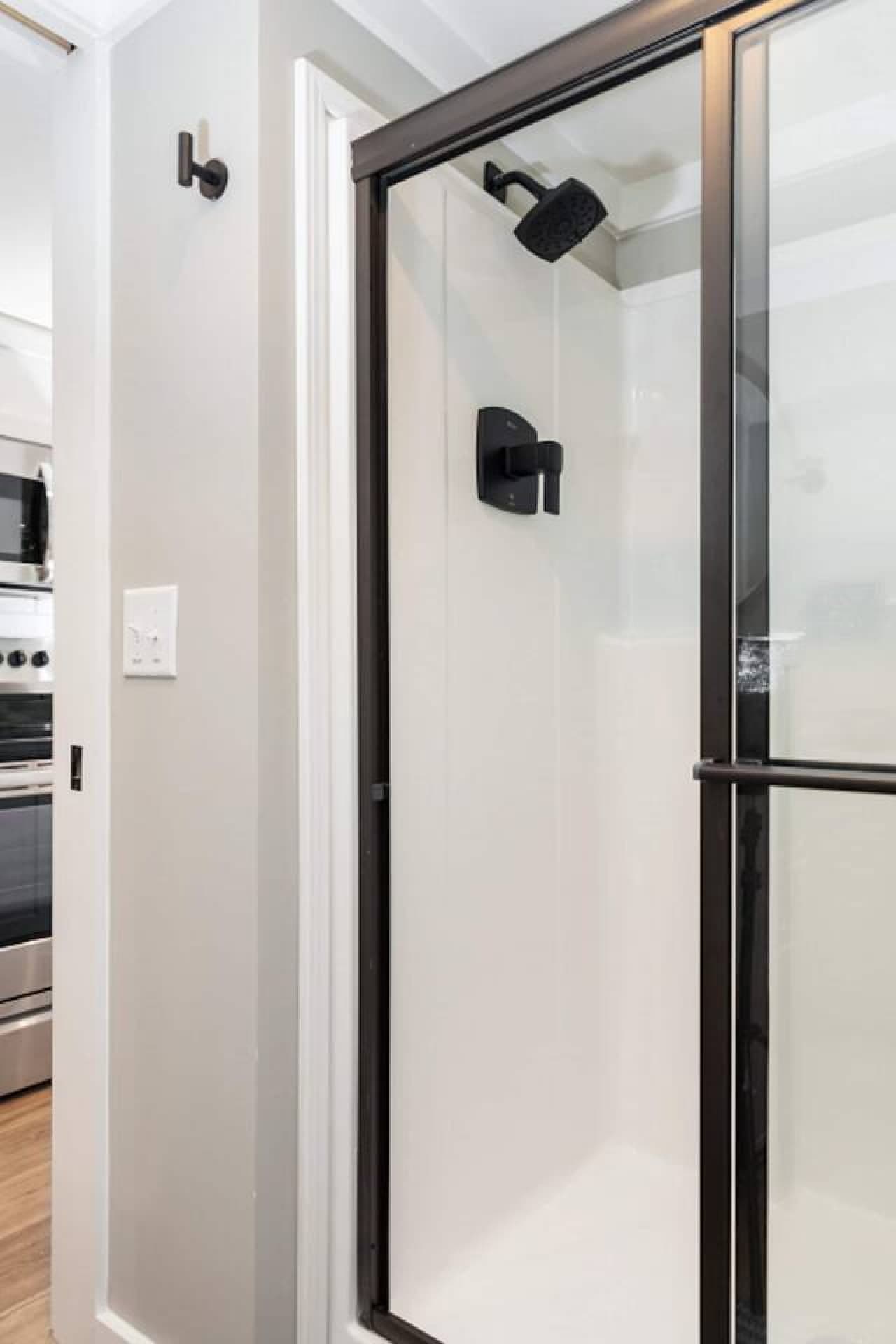 Shower with Glass Doors