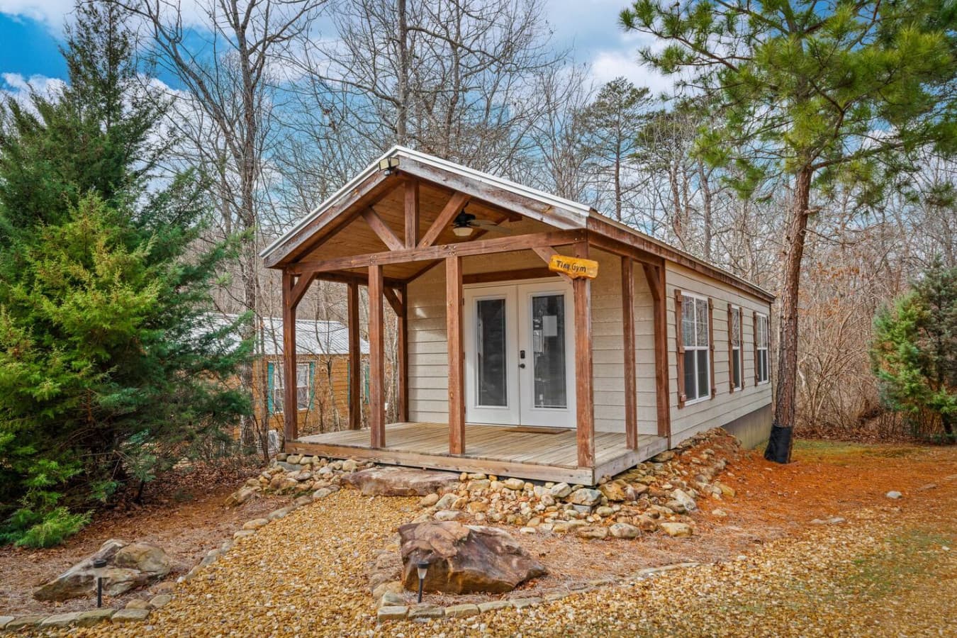 This is your tiny gym house, stay active during your stay.
