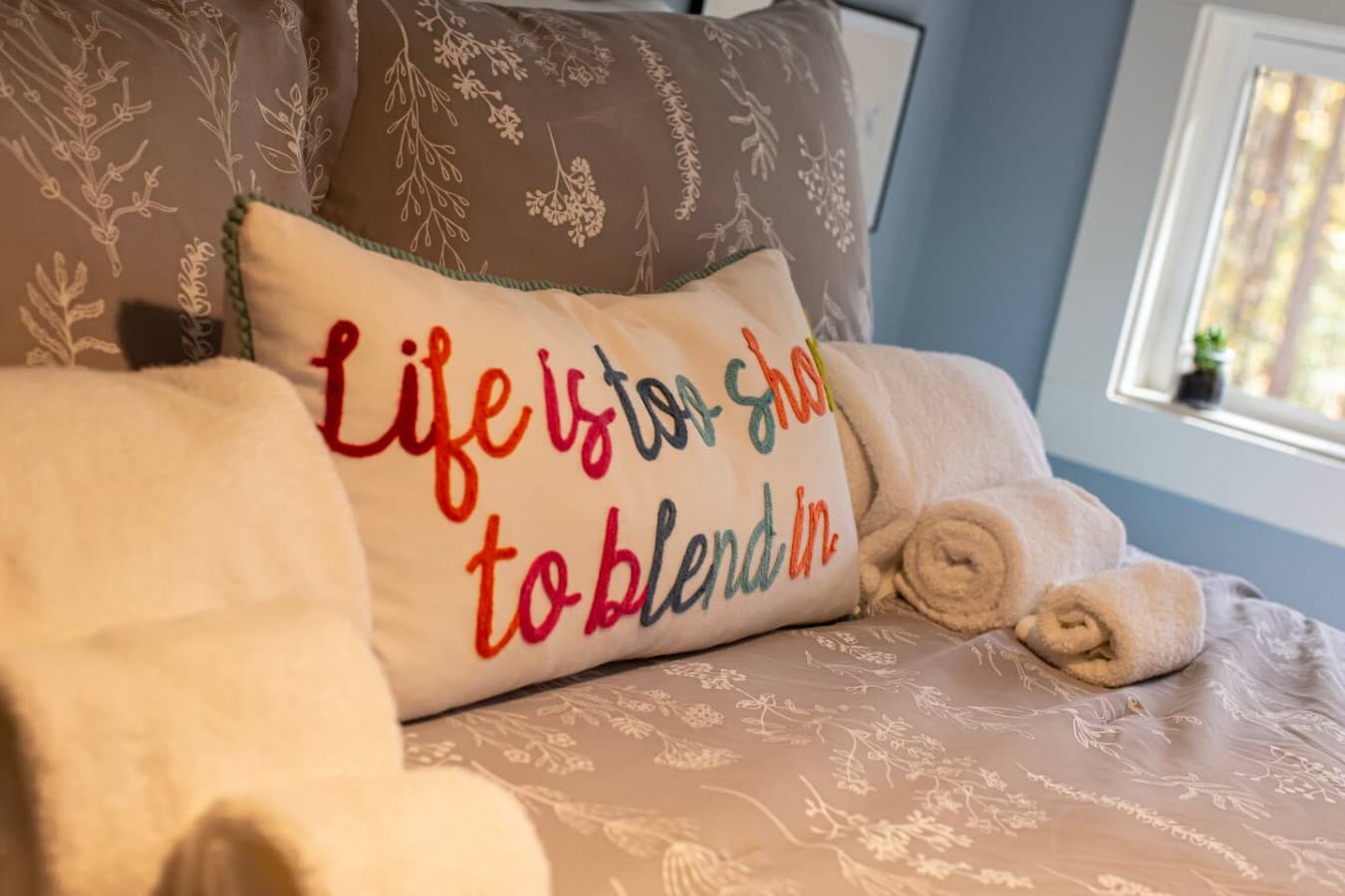 A motivational pillow.