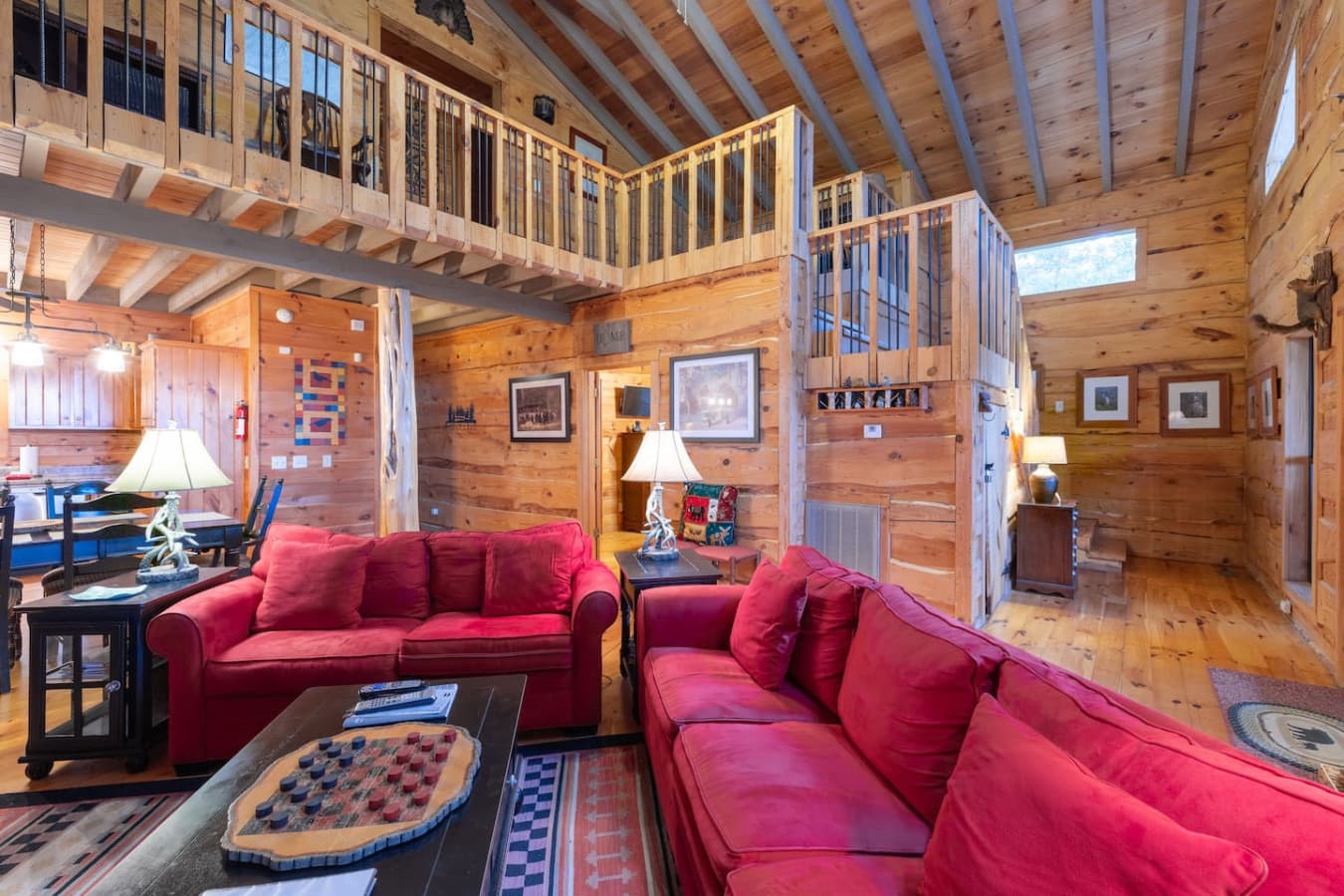 Cozy up with a blanket, good company, and that unforgettable sunset pouring through the windows.