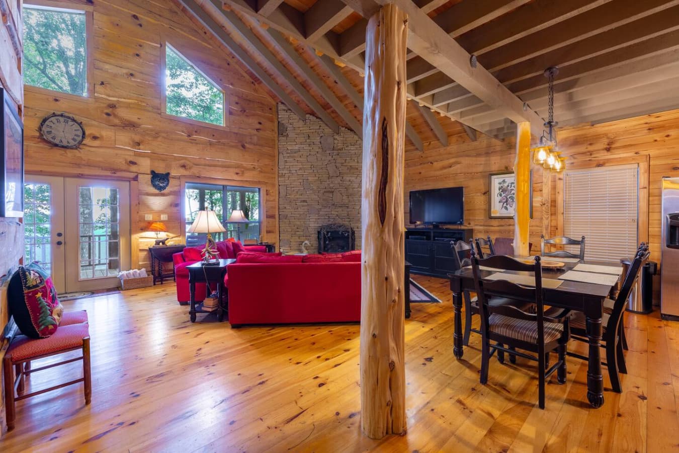 Living room & dining area - views from every angle of the home