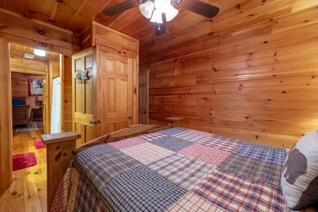 Queen Bedroom on the second floor with jack and jill bathroom.