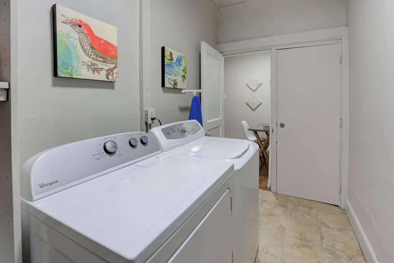 Stay fresh, pack less—washer and dryer included.