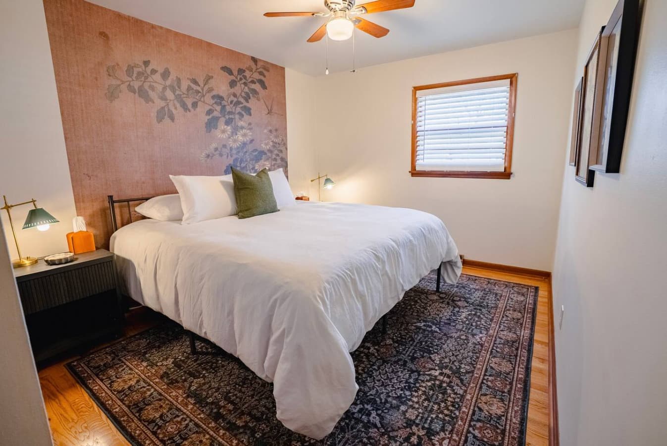 King bed setup with clean, simple layout for restful sleep.