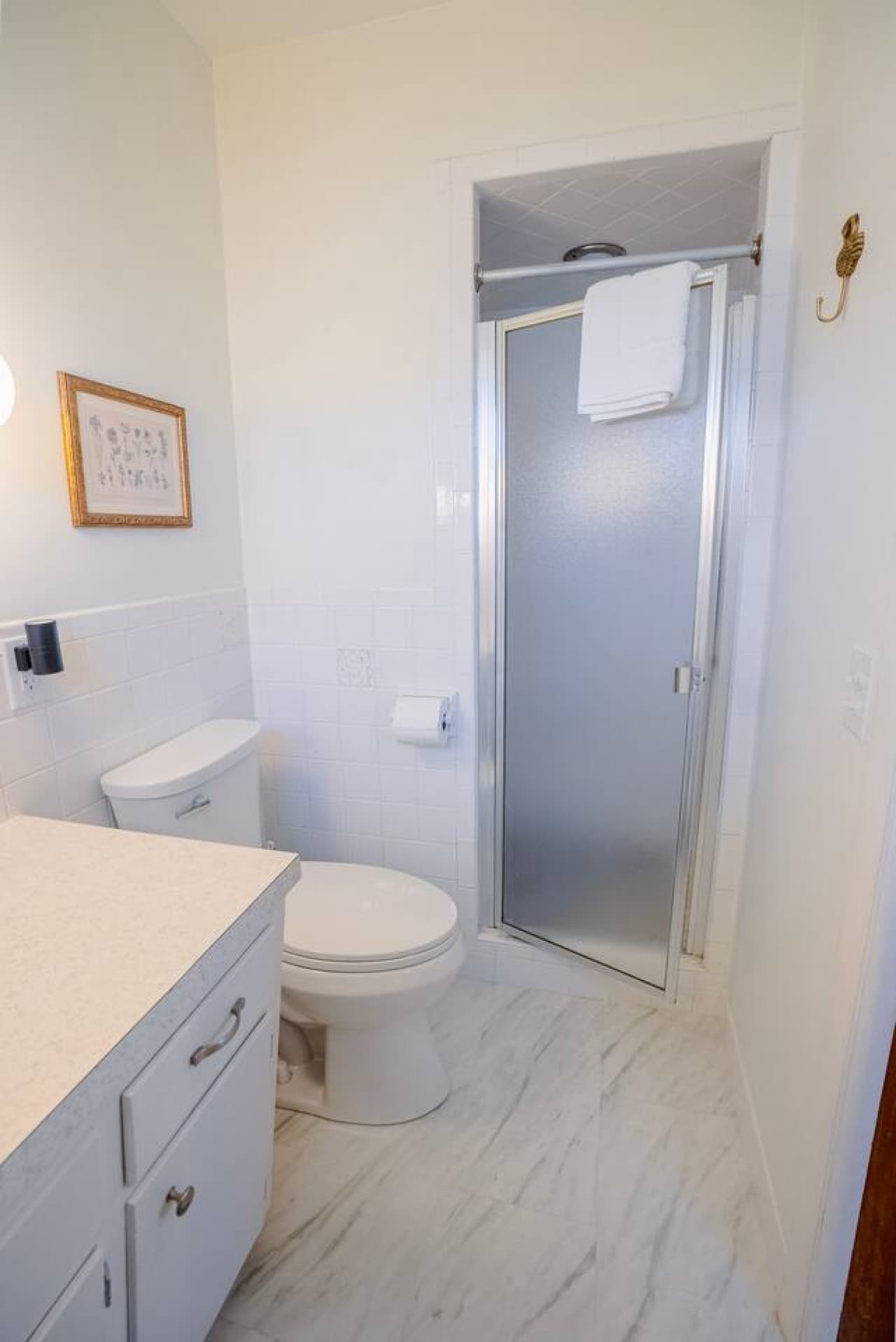 Organized bathroom space for everyday needs.