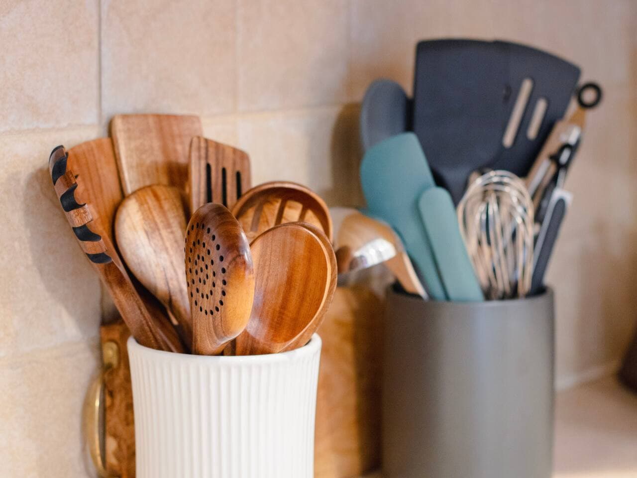 Easy access to cookware and essentials.