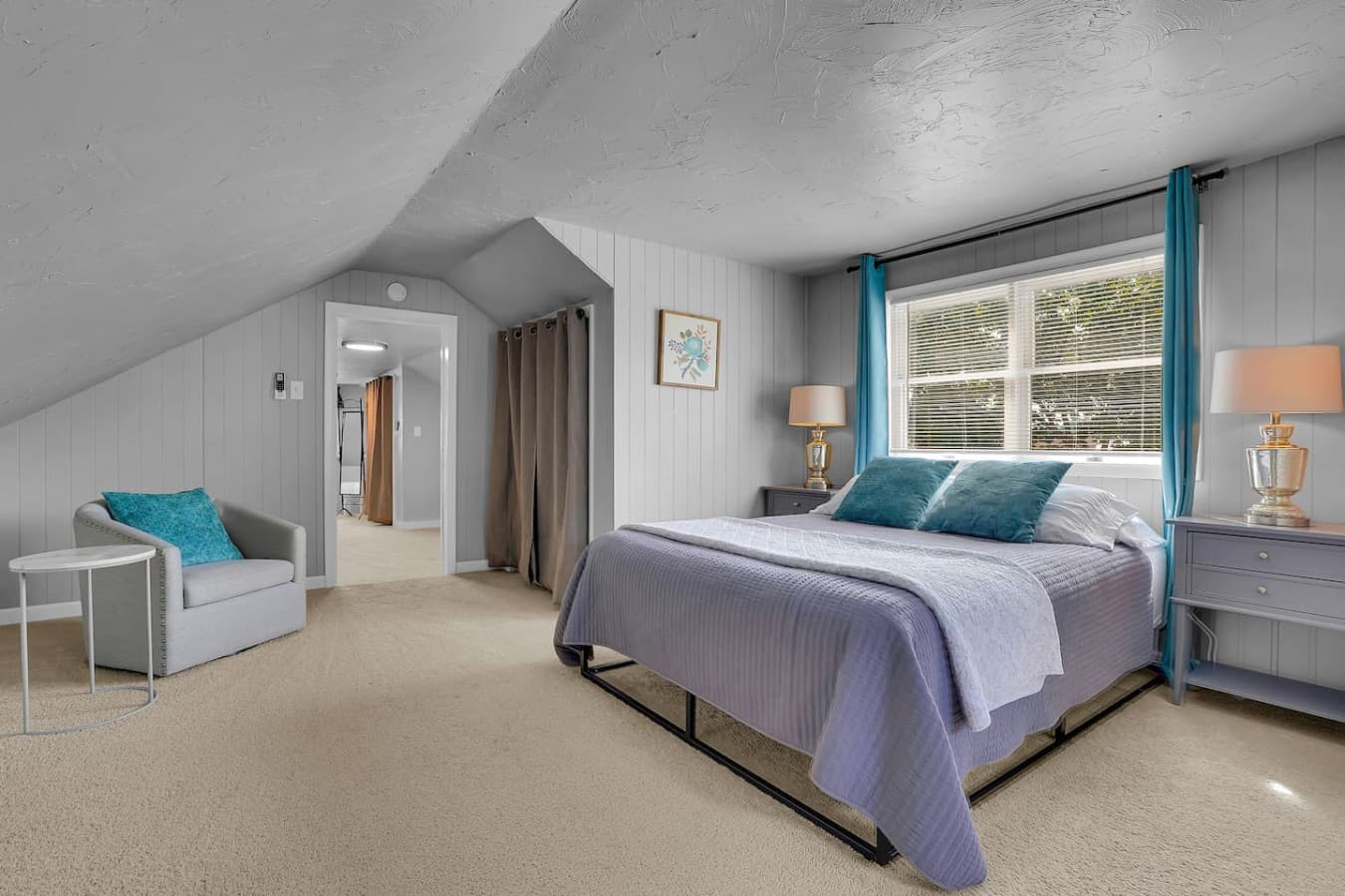 A spacious room with two comfortable beds, perfect for families or friends, offering a cozy and relaxing environment.