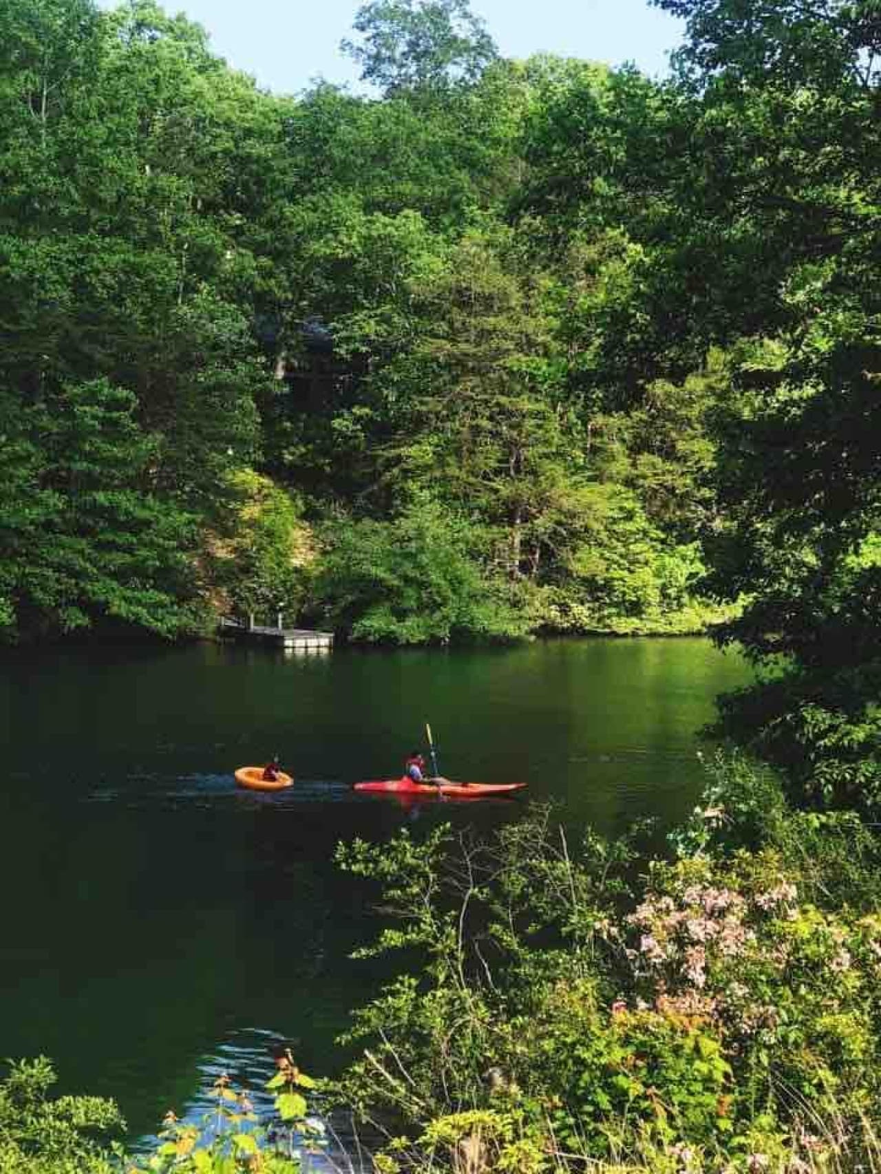 Kayak at Desoto Falls