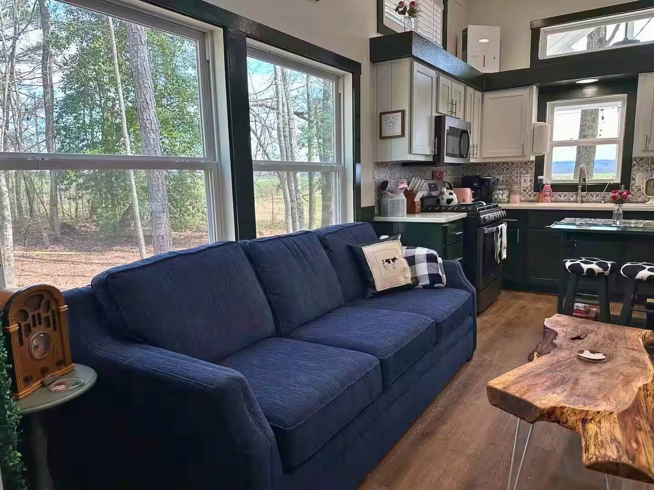 Living room with WiFi, Smart TV, FREE YouTube TV, and DVDs.