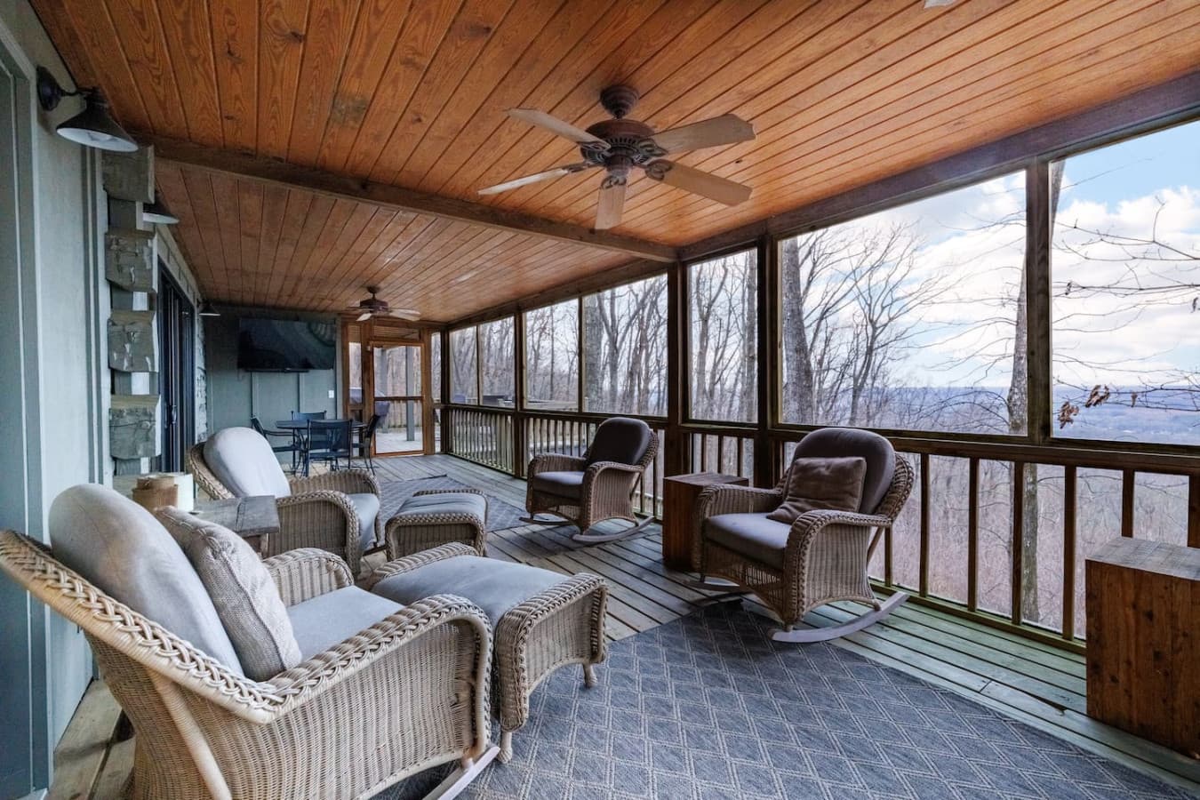 Screened-In Porch off the Living Room.