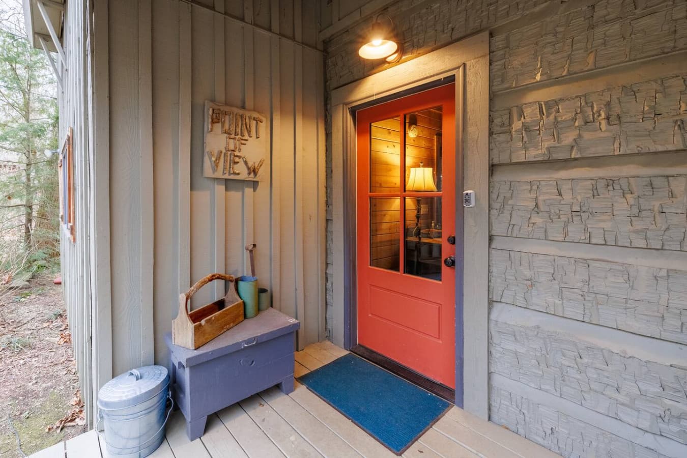 Front door entry at Point of View.