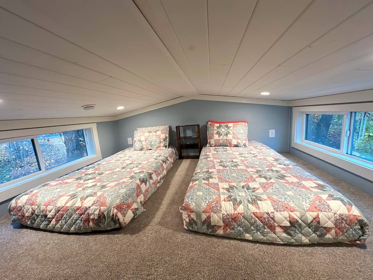 Moon River Mentone 2: Snuggle up and recharge for tomorrow’s adventures. Loft is available with 2 single beds.