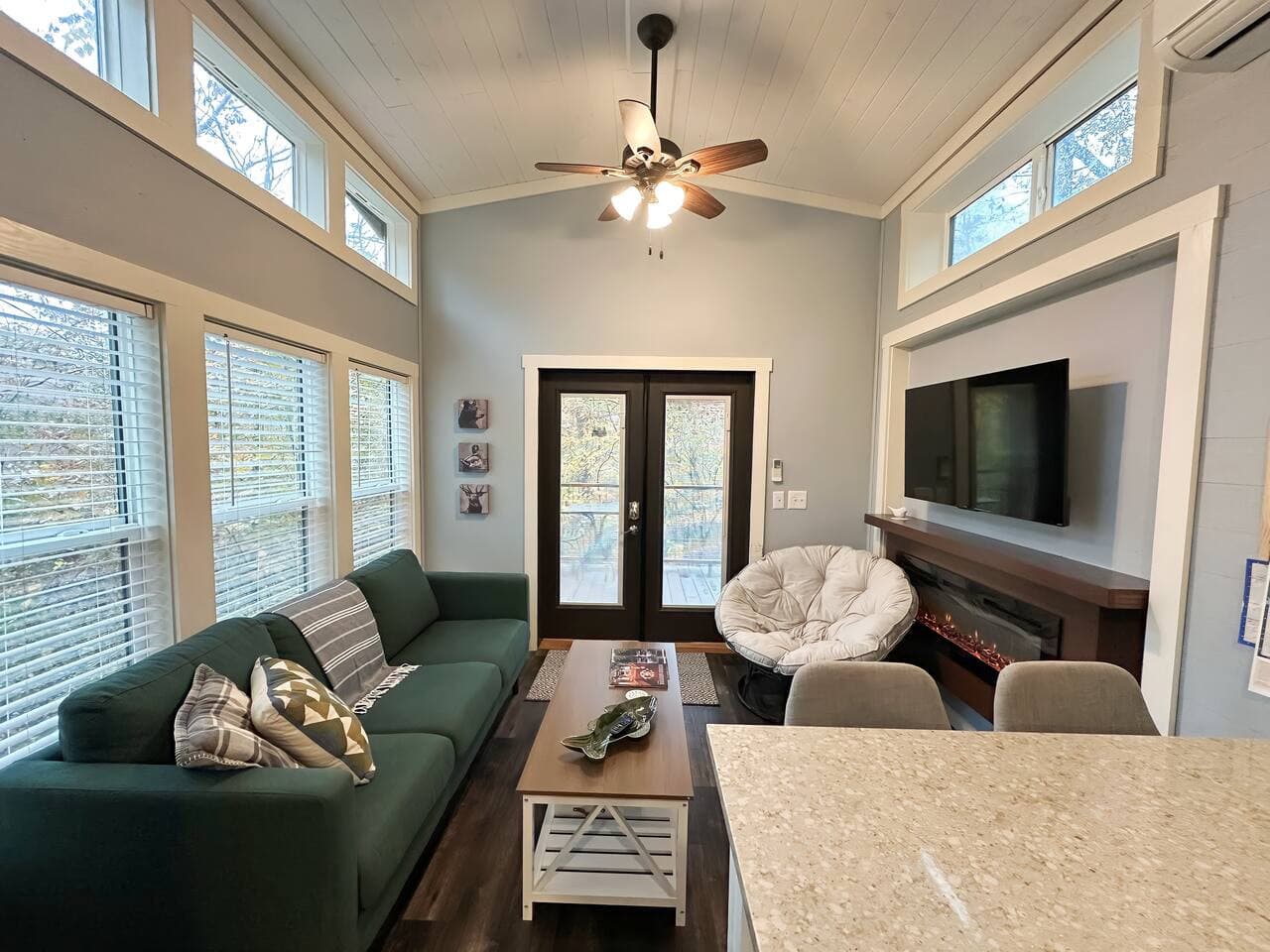 Moon River Mentone 2: Open-concept living area with plenty of natural light.