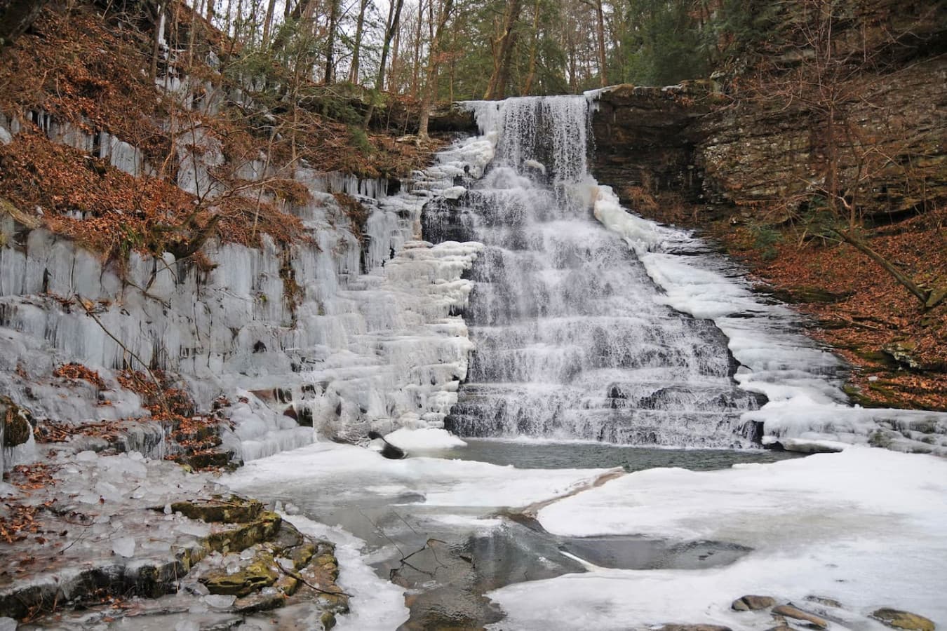 Pisgah Gorge Falls, just 5 min drive from the cottage. A must-see local gem with cascading waterfalls, scenic overlooks, and peaceful wooded trails.
