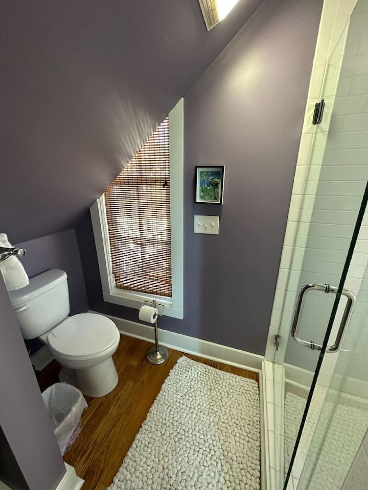 A spacious, serene bathroom that adds a little extra convenience to your stay.