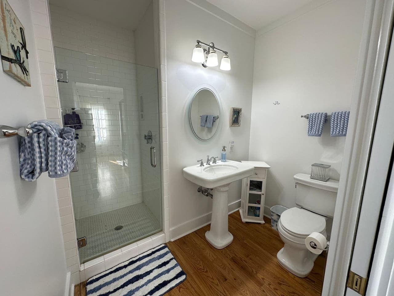 The en-suite bathroom offers convenience and comfort, with all the amenities you need to start your day right.