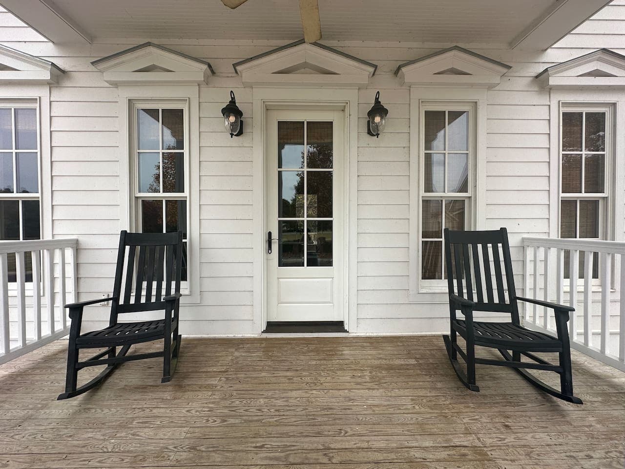 Settle into the front porch rocking chairs and soak up the calm — the perfect spot to start or end your day.