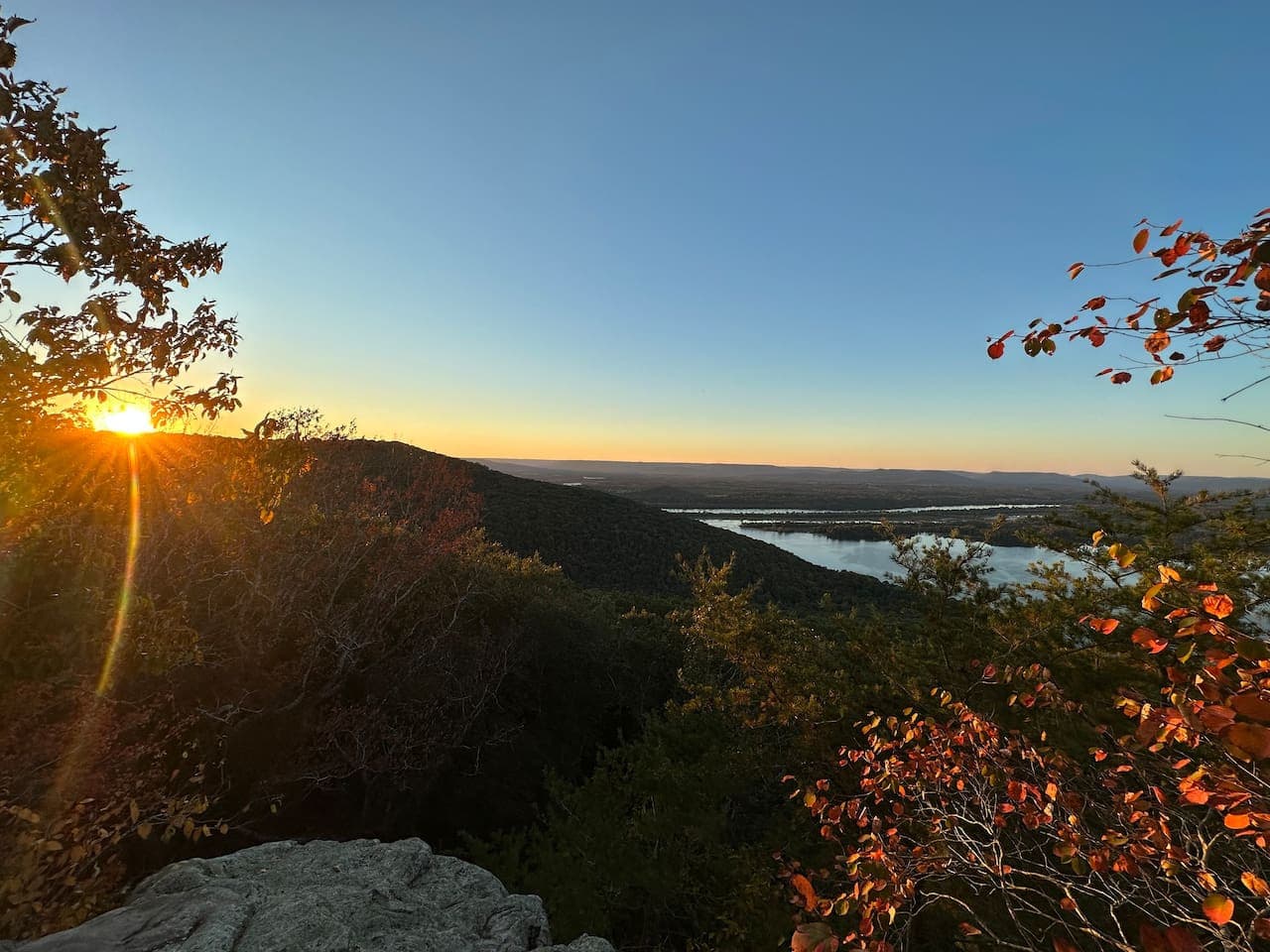 Views from the Gorham Bluff lodge and hiking trails that go through the community.