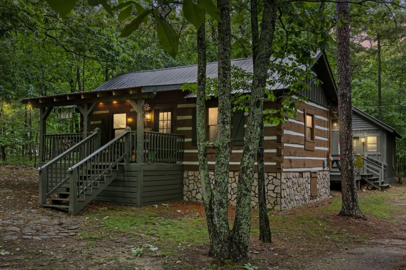 Logged Inn! thoughtfully designed for comfort and creativity, it's perfect for couples, small families, or solo adventurers looking for a peaceful, artsy escape in the woods of Mentone, Alabama.